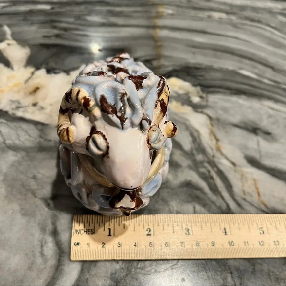Studio Pottery Handmade Ram Figure Sculpture Capricorn Aries - Picture 10 of 11
